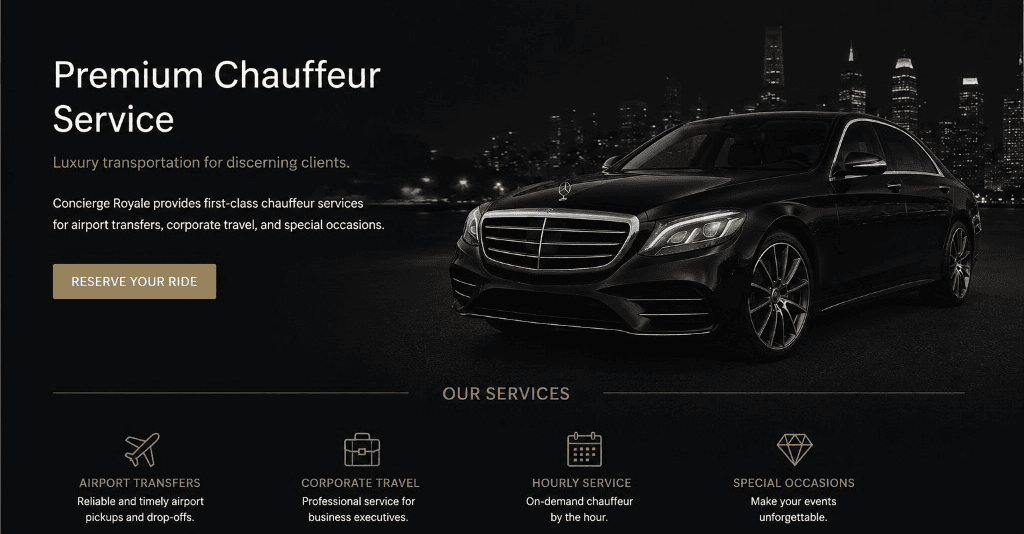 Chauffeur Royale — Before